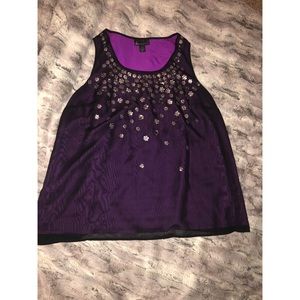 LANE BRYANT SEQUIN TOP W/ OVERLAY 💋